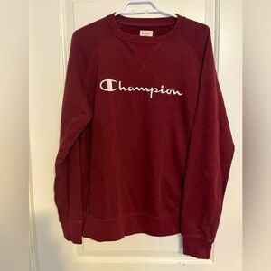 CHAMPION Crewneck Sweater Size small with embroidered chest logo